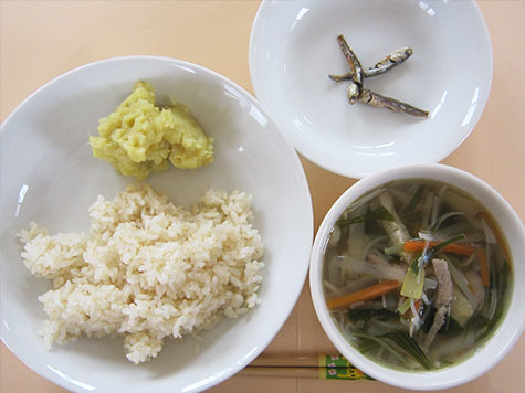 沢煮椀ときんとんとごはん