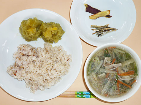 沢煮椀ときんとんとごはん