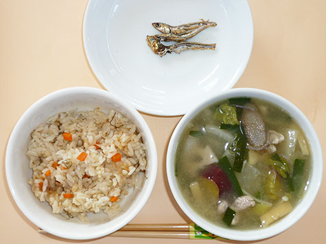 さつま汁と味ごはん