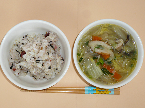 太平燕と味付けごはん