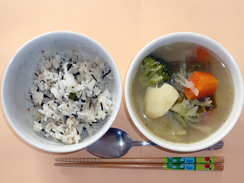 ポトフと混ぜごはん